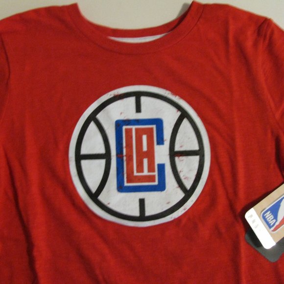 NBA LA Clippers Boys Tee Large 7 by Prime Sports Basketball New NWT SALE - Picture 2 of 4